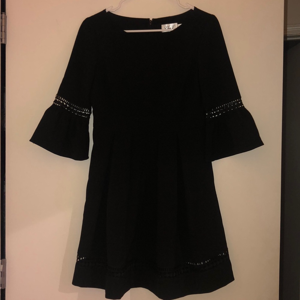 Eliza J Bell Sleeve Fit and Flare Dress